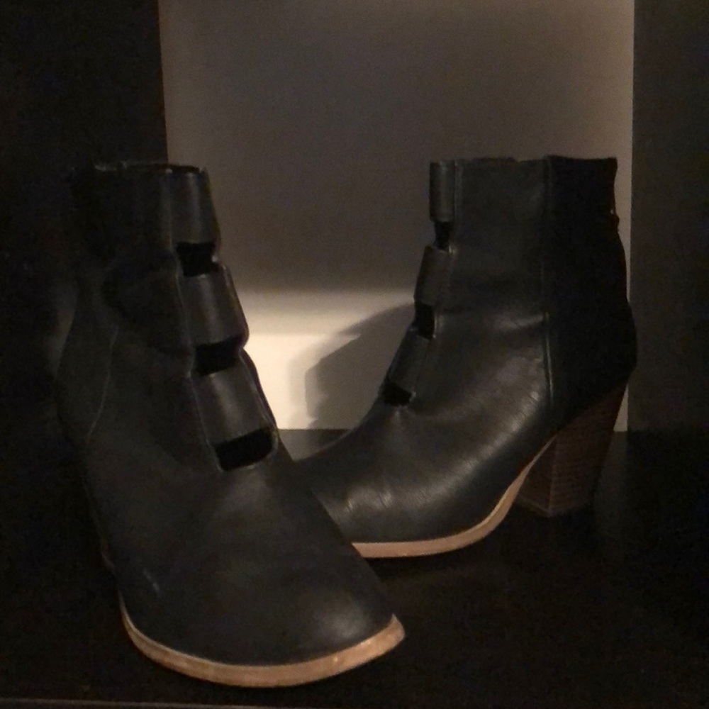 Black ankle boots